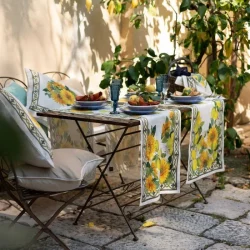 Runner con Girasoli e Limoni