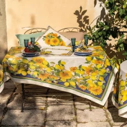 Tovaglia con Girasoli e Limoni