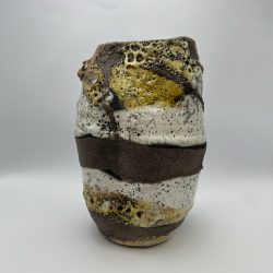 Vaso Artigianale Oro Arancio